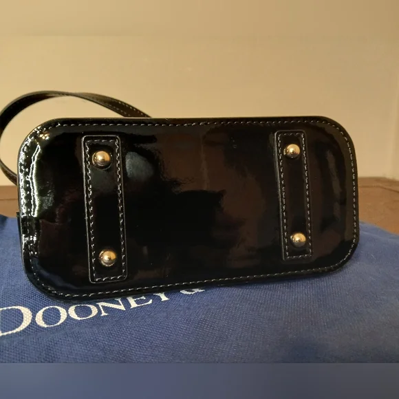 Dooney & Bourke Black Patent Leather Crossbody Bag - Picture 3 of 8